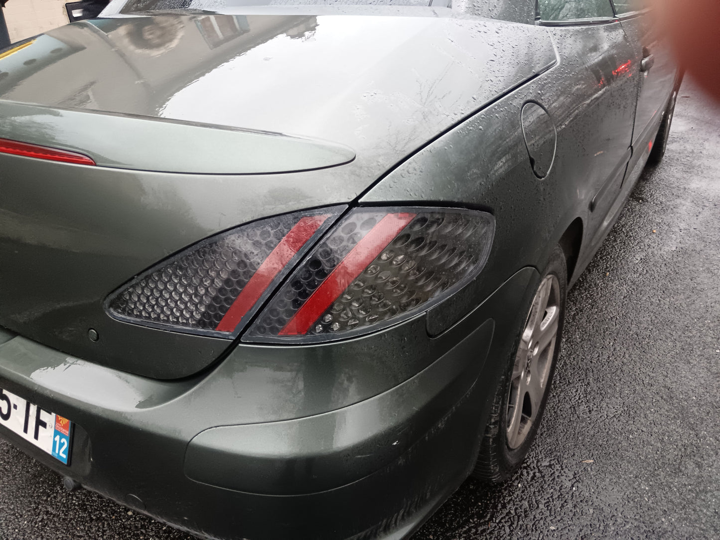 Kit cache feux pour feux arrière peugeot 307 cc (transparent)