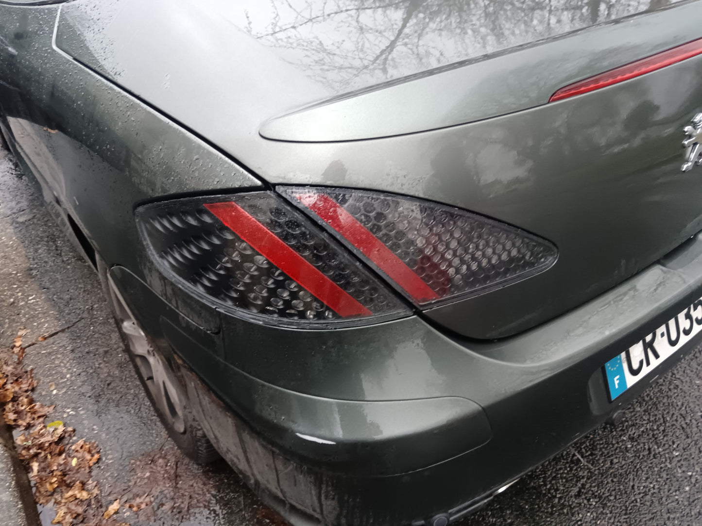 Kit cache feux pour feux arrière peugeot 307 cc (transparent)
