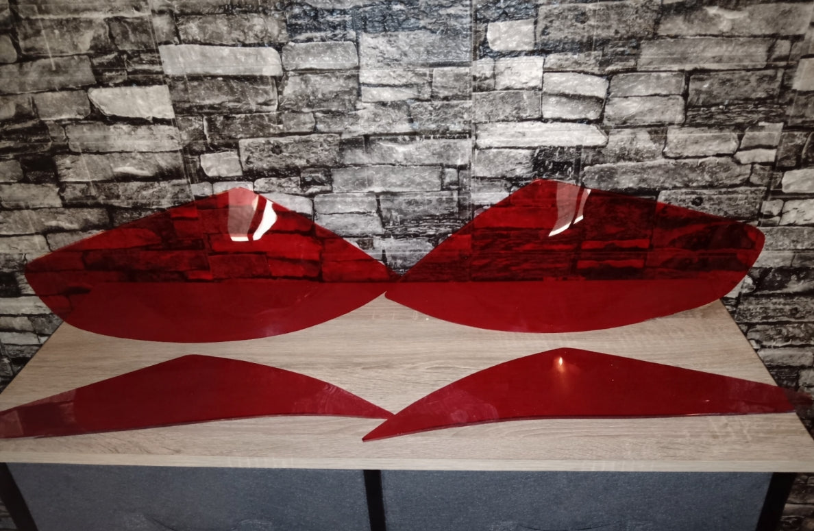 Kit cache feux pour feux arrière peugeot 307 cc rouge (contacter moi avant l'achat)