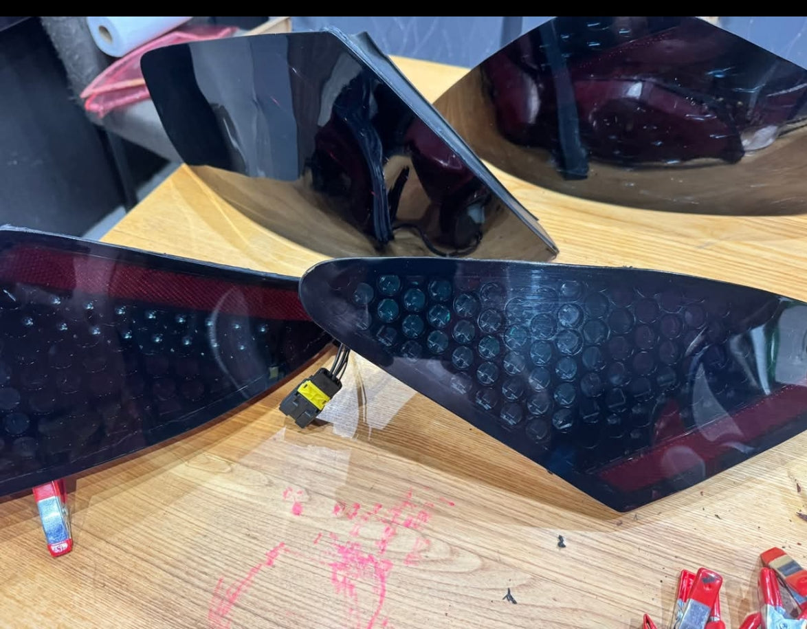 Kit cache feux arrières pour Peugeot 307 cc (gris fumé)