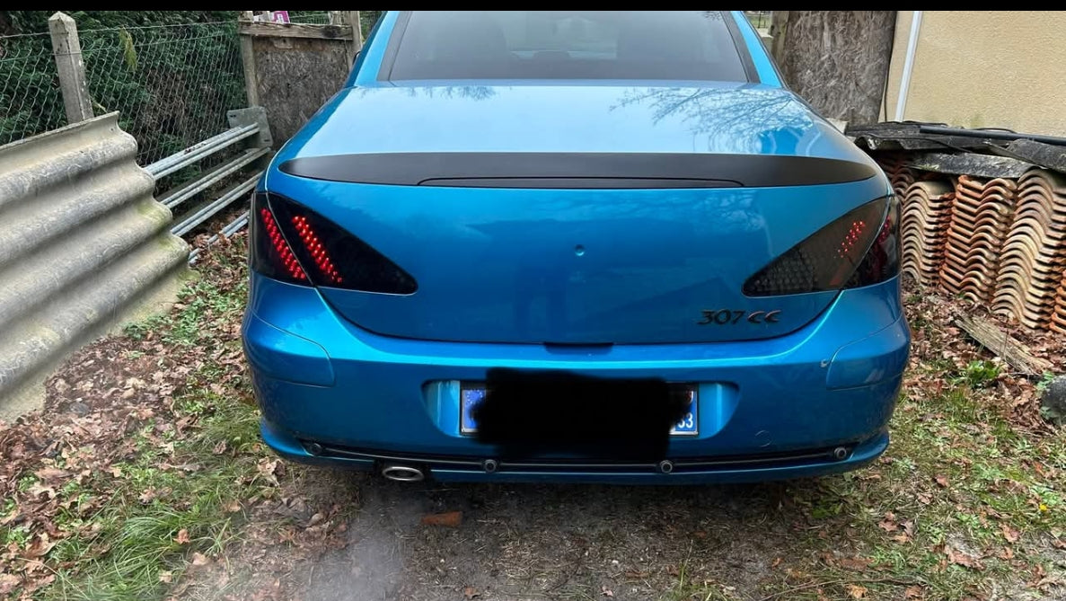 Kit cache feux arrières pour Peugeot 307 cc (gris fumé)