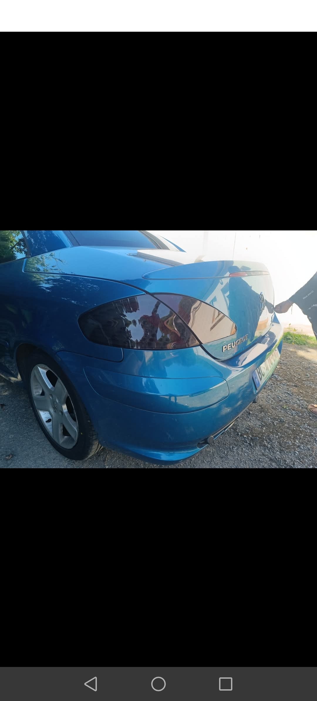 Kit cache feux arrières pour Peugeot 307 cc (gris fumé)